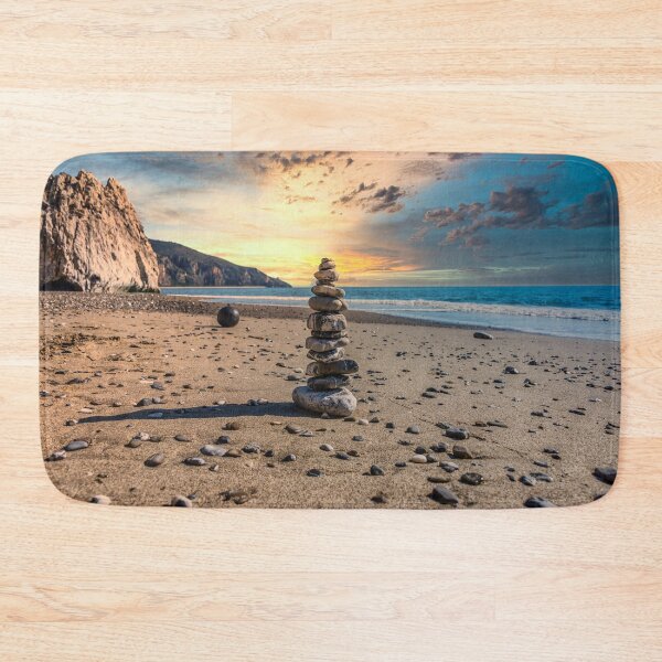 Item preview, Meditation Stone Stack on a Beach at Sunset in Italy designed and sold by Jon Shore.