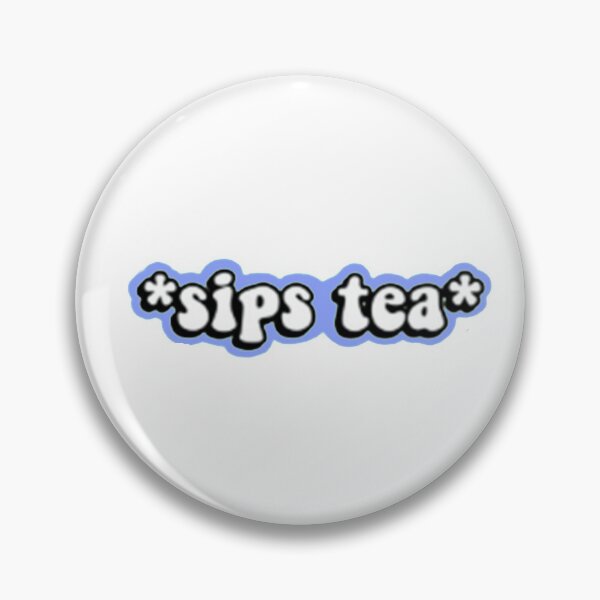 Item preview, *Sips Tea* Light Purple Sticker designed and sold by laurencude.