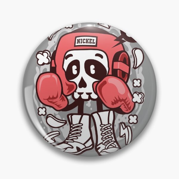 Item preview, Boxing Skull Cartoon Character - Funny T-shirt for poeple who love the sport of boxing! designed and sold by Nickelparis.