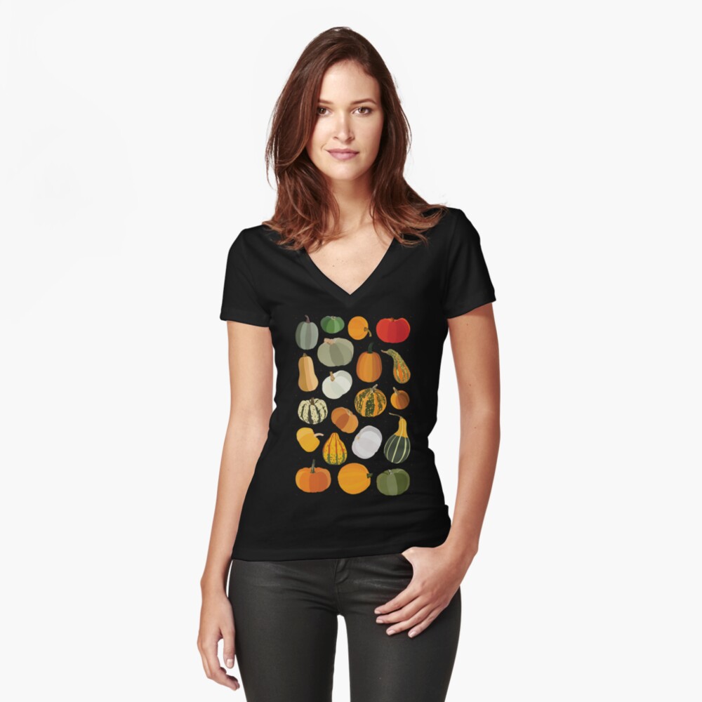 Item preview, Fitted V-Neck T-Shirt designed and sold by dorothytimmer.