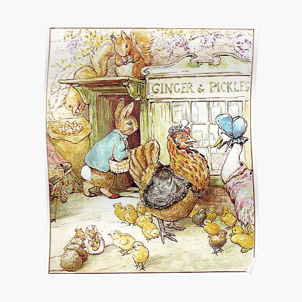 Ginger and Pickles Shop - Beatrix Potter Poster