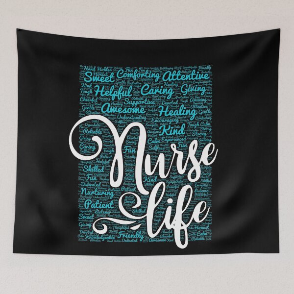 Item preview, Nurse typographic design designed and sold by Teecha.