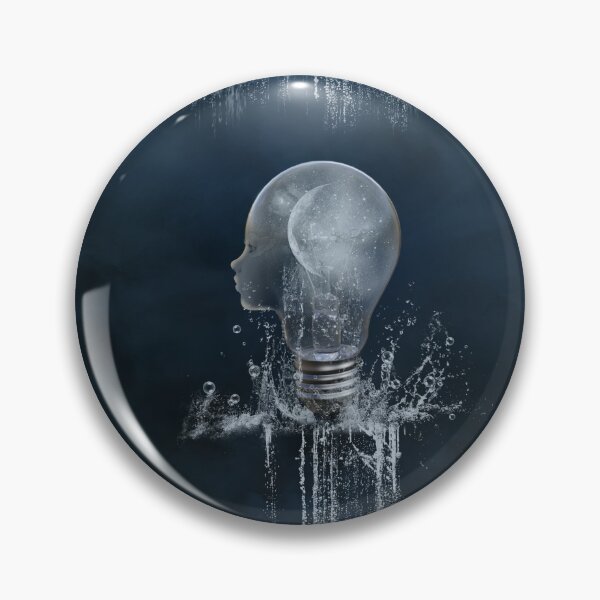 Item preview, Awesome face light bulb with moon and clouds designed and sold by nicky2342.