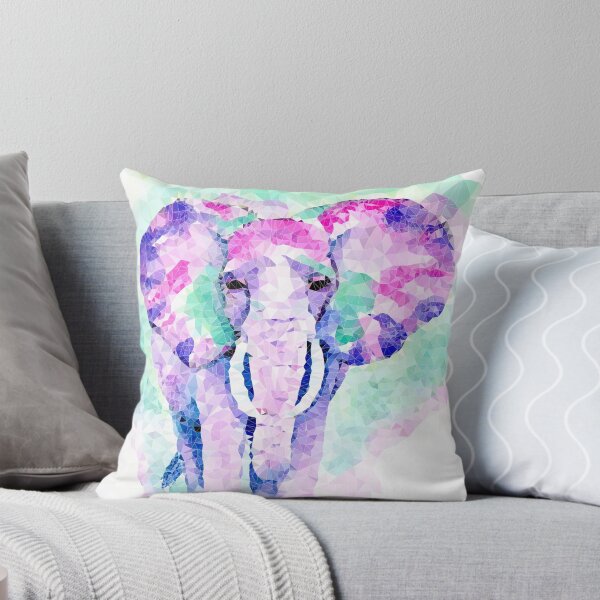 Artikelvorschau, Rosa Elefantenaquarell entworfen und verkauft von JennDesigncl.