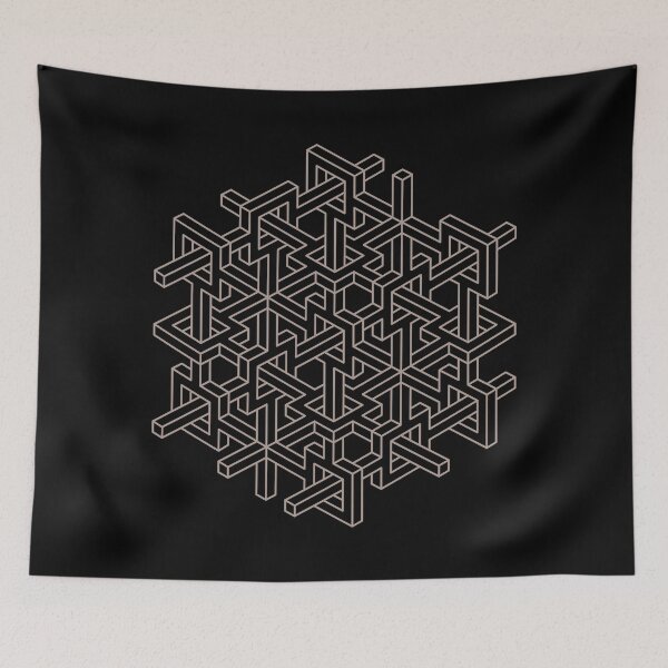 Item preview, Abstract geometric design element, Optical illusion geometry Black designed and sold by jampixel.