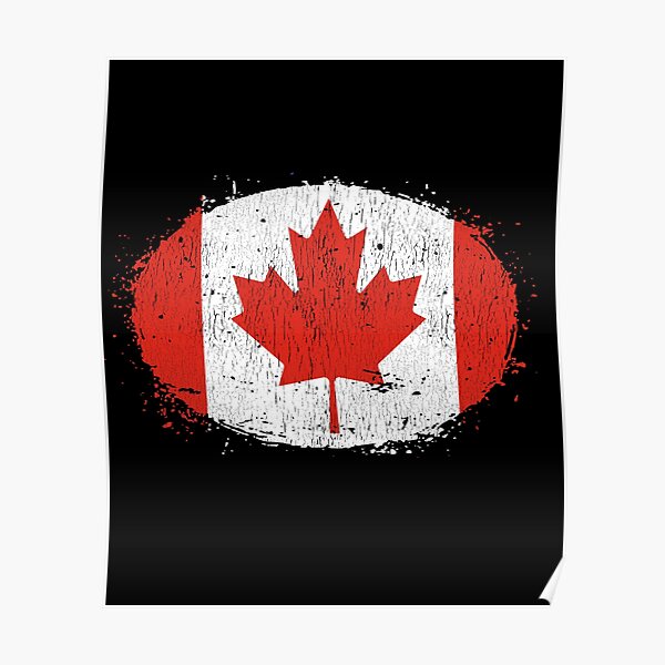 Poster Flagge Von Kanada Redbubble