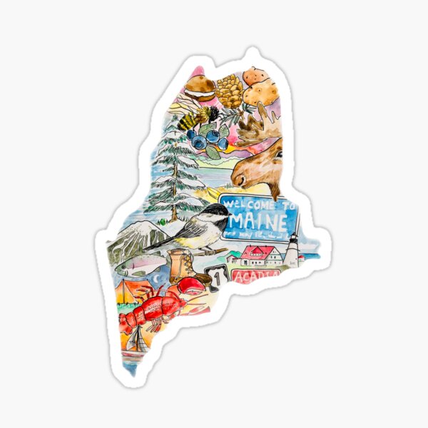 The Great State of Maine Sticker