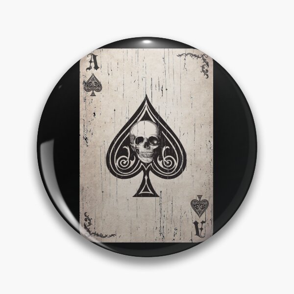 Ace of Spades Death Card Pin