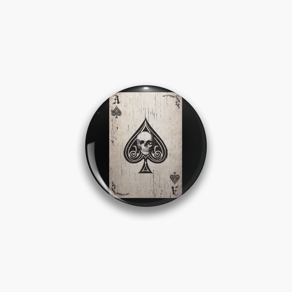 Ace of Spades Death Card Pin
