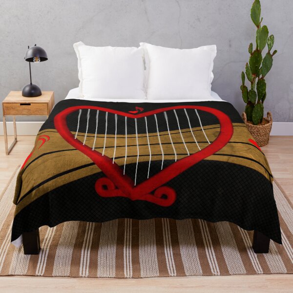 Item preview, Wonderful heart harp with key notes and heart designed and sold by nicky2342.