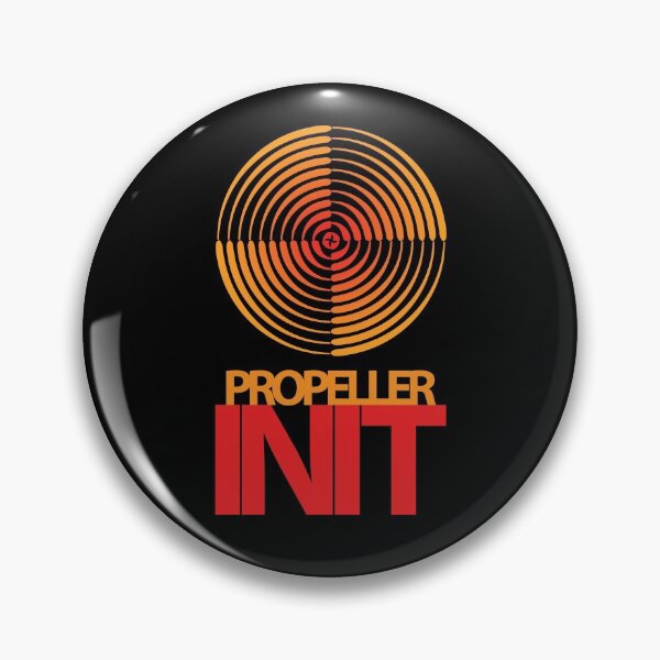 Item preview, Propeller INIT - Orange and Red - mostly on Black designed and sold by sleepingdogprod.