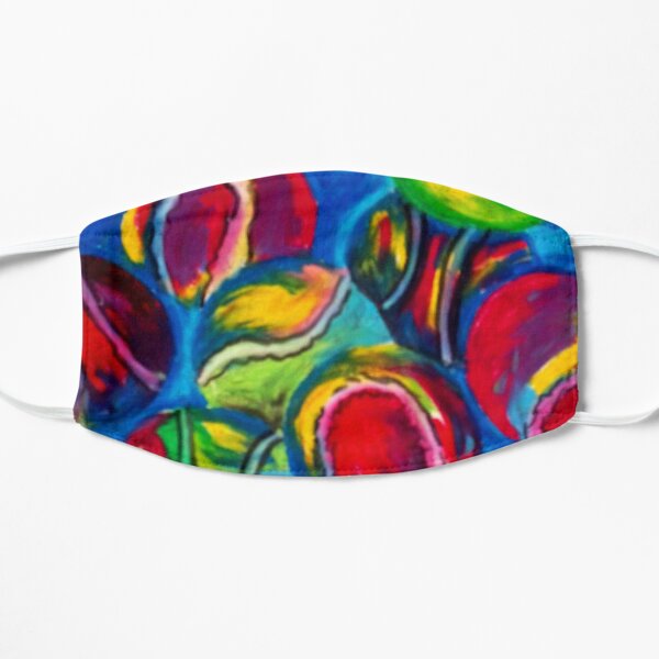 Colorful Tennis Art Flat Mask