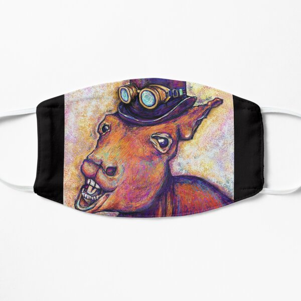 Steampunk Donkey Painting Flat Mask