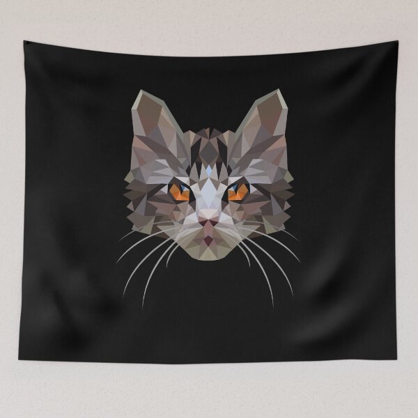 Item preview, Wild cat wild look polygon designed and sold by EllenTune.
