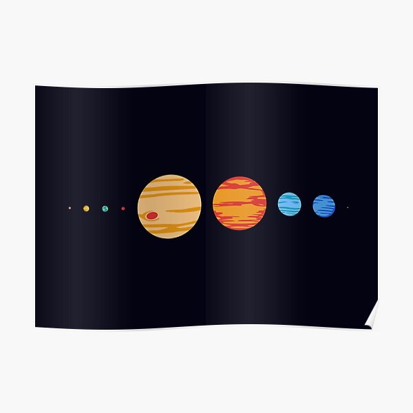 Our Rad Solar System (To Scale) Poster