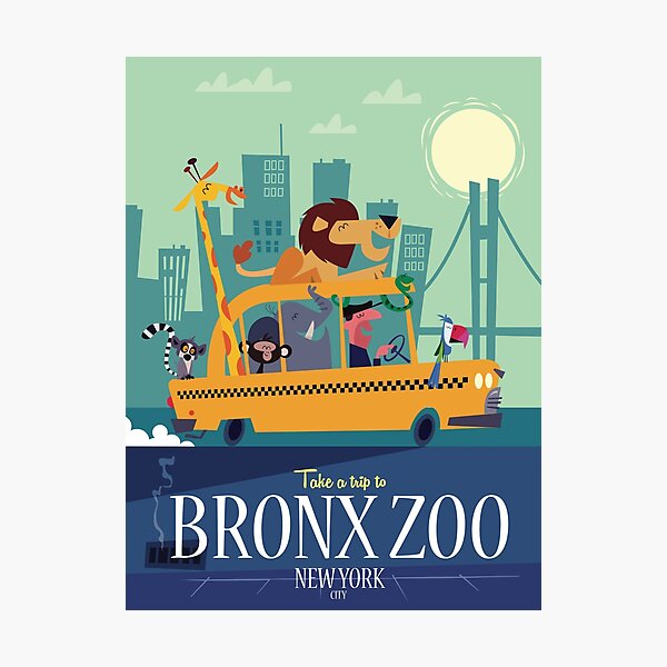 Item preview, Bronx Zoo poster designed and sold by GAGodel.