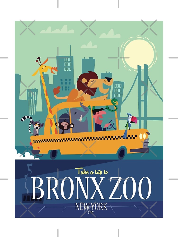 "Bronx Zoo poster" Tshirt by GAGodel Redbubble