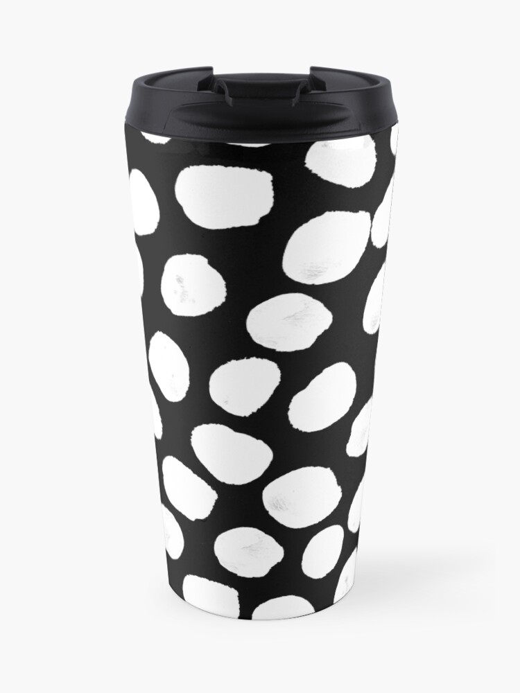 Black And White Dots Abstract Painting Minimal Brooklyn Design