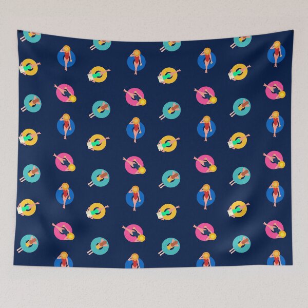 Item preview, Pool Girls on Floater Pattern  designed and sold by FriendsList.