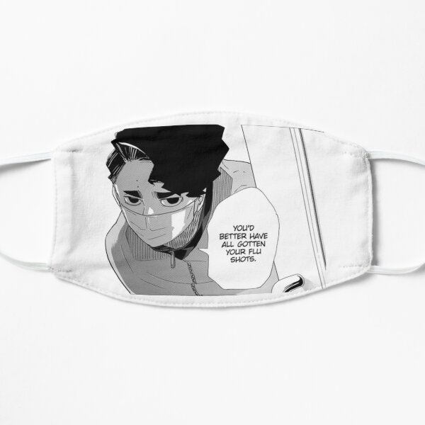 Sakusa Haikyuu Manga Cap Flat Mask