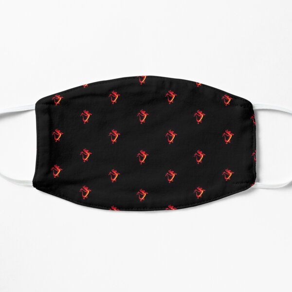 Red Lizard Flat Mask