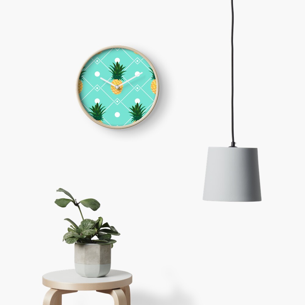 Pineapples Clock