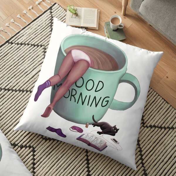 GOOD MORNING Floor Pillow