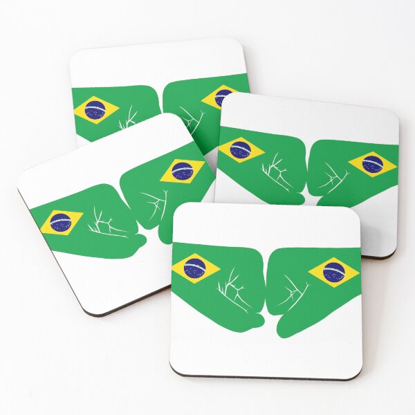 Item preview, Brazil Fist Bump Patriot Flag Series designed and sold by Carbon-Fibre Media.