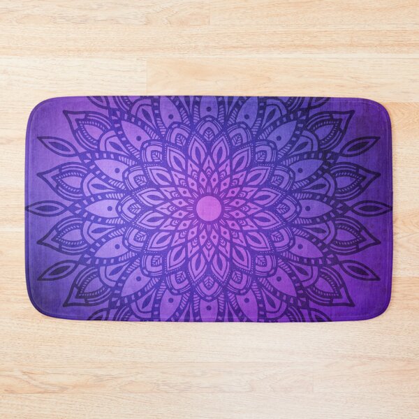 Item preview, Dark Mandala in Purple, Pink and Navy designed and sold by Kelly Dietrich Mandala & Fractal Art.