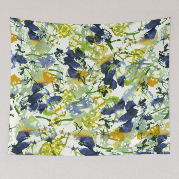 Item preview, abstract floral pattern designed and sold by clemfloral.