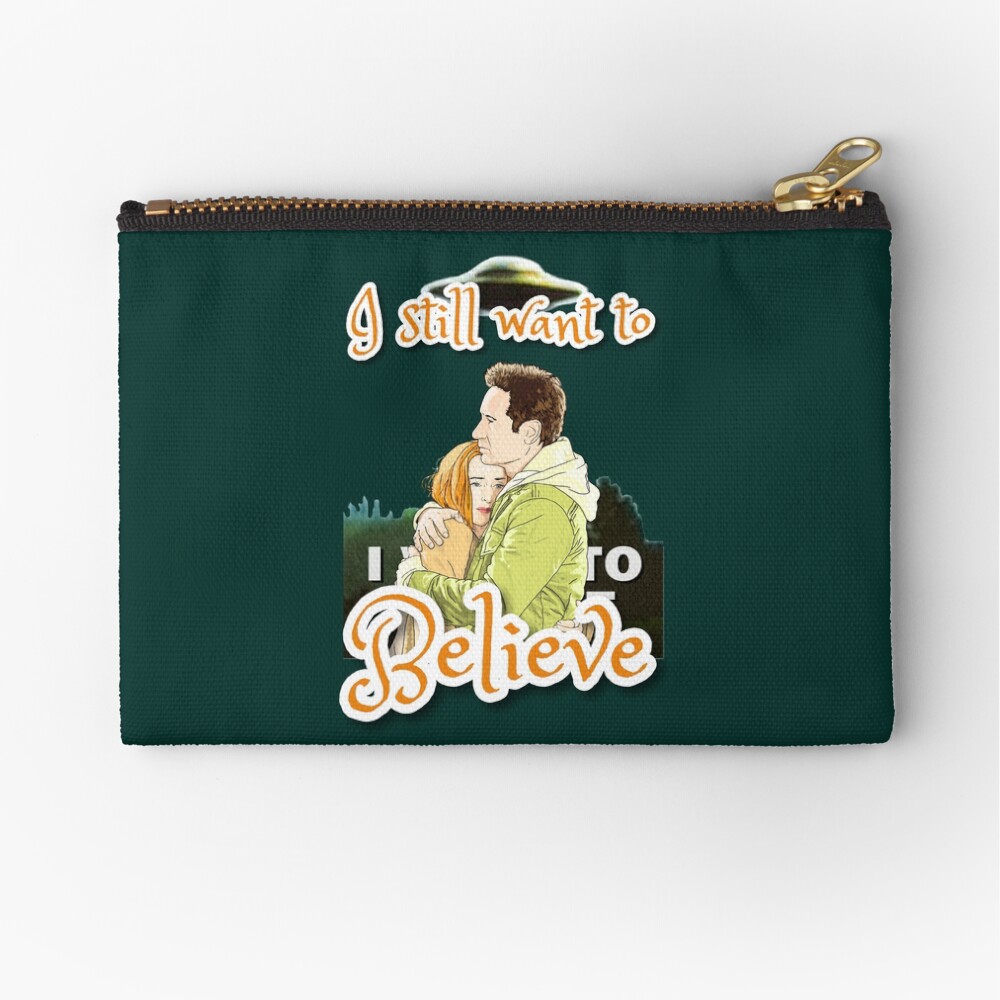X Files I still want to believe by Mimie Zipper Pouch