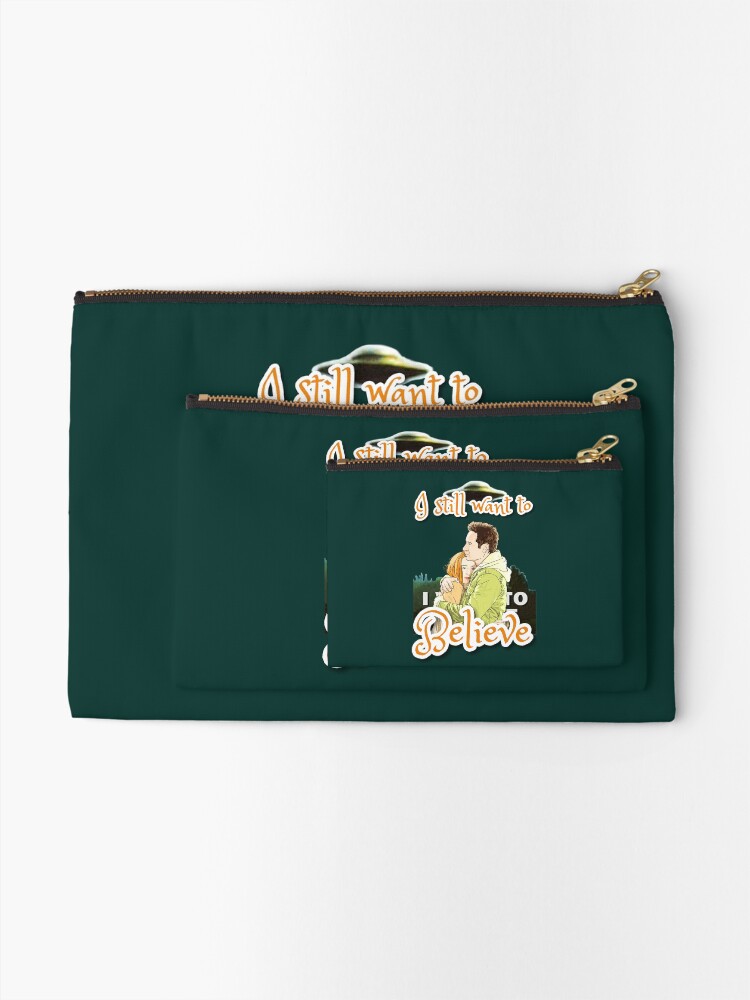 Alternate view of X Files I still want to believe by Mimie Zipper Pouch