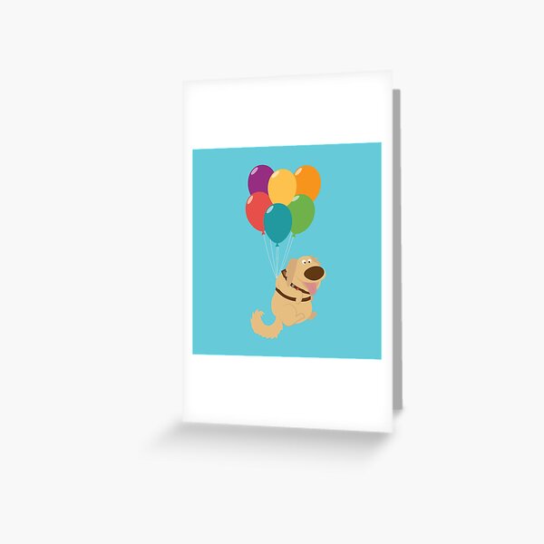 Dug Balloons Greeting Card