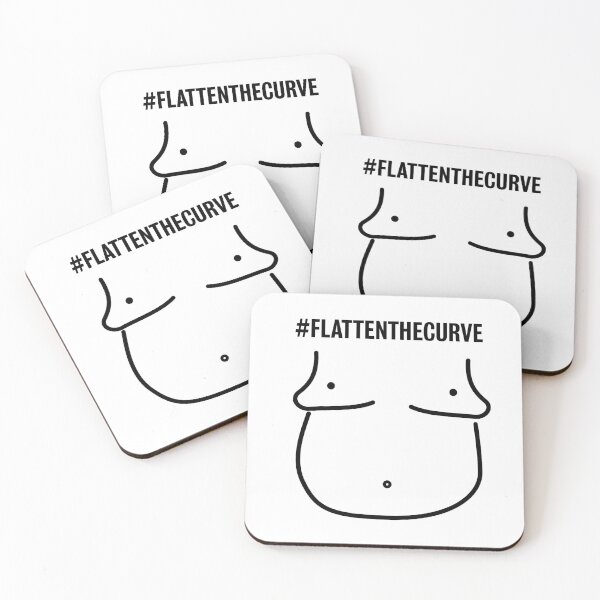 Item preview, Humorous interpretation of "Flatten the curve" designed and sold by GuerillaDesign.