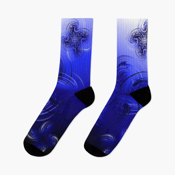 Item preview, Abstract powerful chic blue fractal background pattern designed and sold by TaliArtiYa.