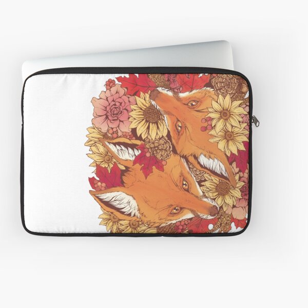 Autumn Fox Bloom Laptop Sleeve