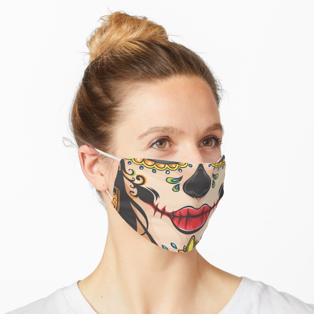 Sugar Skull Mask - Mask for Women and Girls  Mask