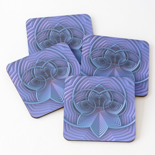 Spirals Deluxe Coasters (Set of 4)