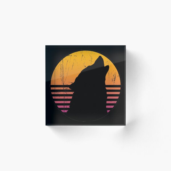 Item preview, Worn Synthwave Wolf  designed and sold by aspvalt.