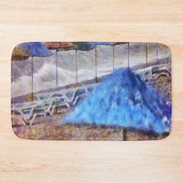 Item preview, Beach Umbrellas In Impressionist Style designed and sold by taiche.