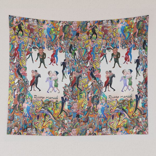 Item preview, Tango dancers and graffitis 4 designed and sold by Diego Manuel Rodriguez.