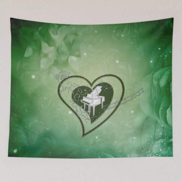 Item preview, Music, piano on a heart designed and sold by nicky2342.