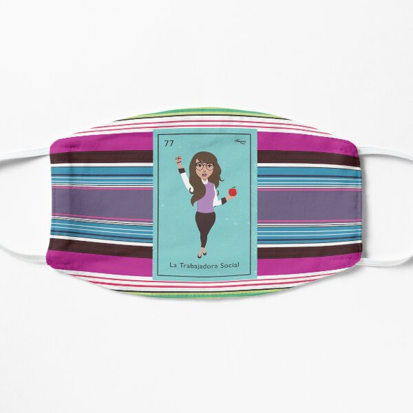 La Trabajadora Social Brunette Flat Mask