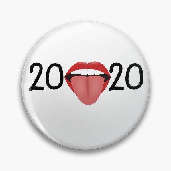 Item preview, sticking tongue out 2020 face mask designed and sold by designInk.