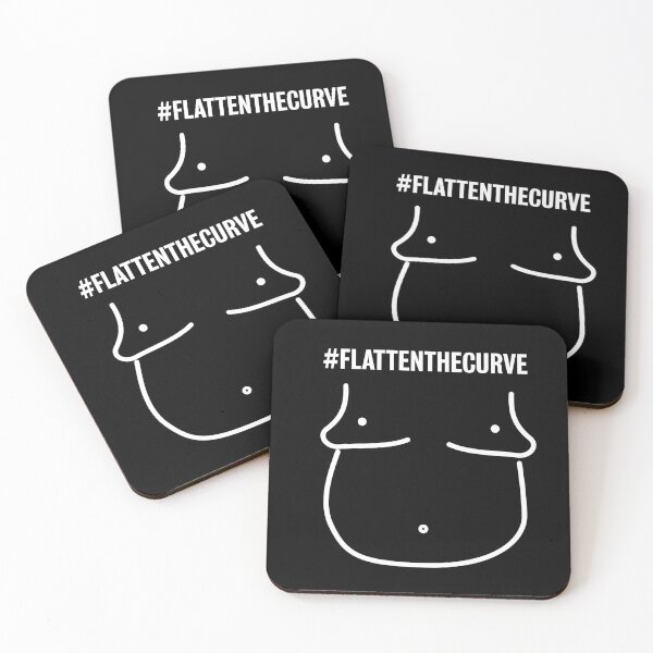 Item preview, Humorous interpretation of "Flatten the curve" designed and sold by GuerillaDesign.