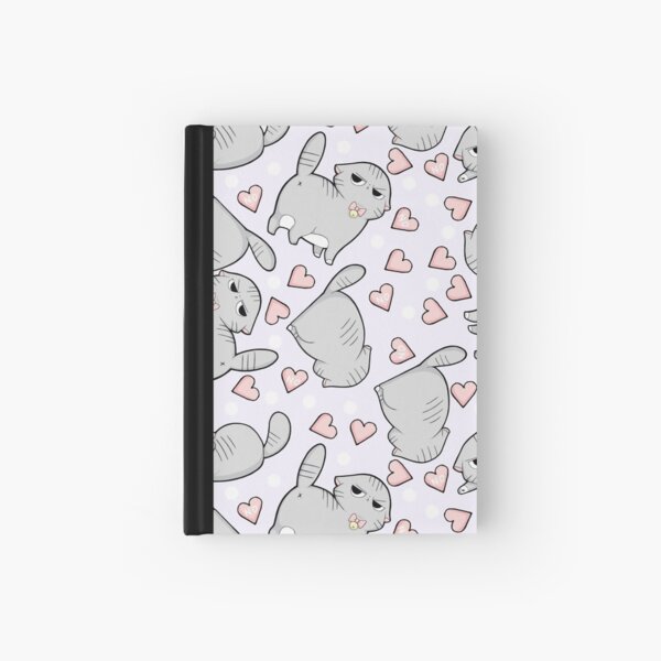 Angry Cat Candy Hearts Hardcover Journal