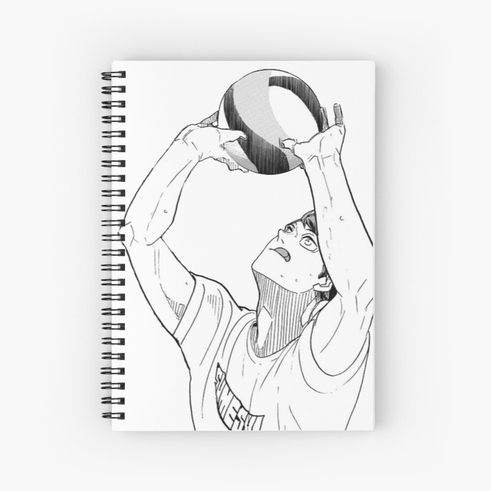 Oikawa Setting Haikyuu Timeskip Manga Cap Spiral Notebook By Joojlia Redbubble