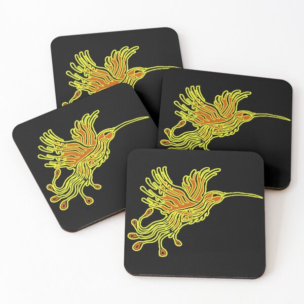 Item preview, Orange Tribal Hummingbird designed and sold by NubesDesignCH.