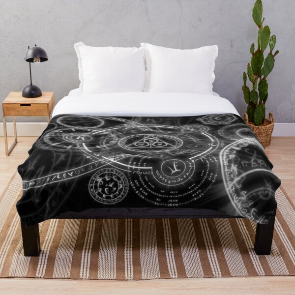 Viking Runes Throw Blanket