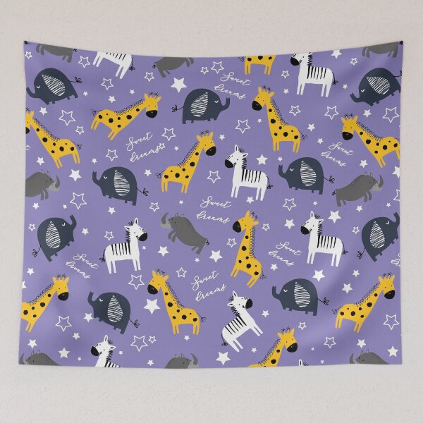 Item preview, Sweet dreams little one zoo animals cute pattern designed and sold by Arch4Design.